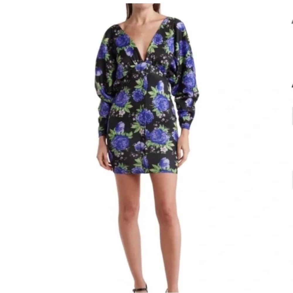 178. ASOS Women’s Blue Floral Mini Dress Size 4